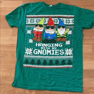 Green 'Hanging with My Gnomies' Graphic Tee